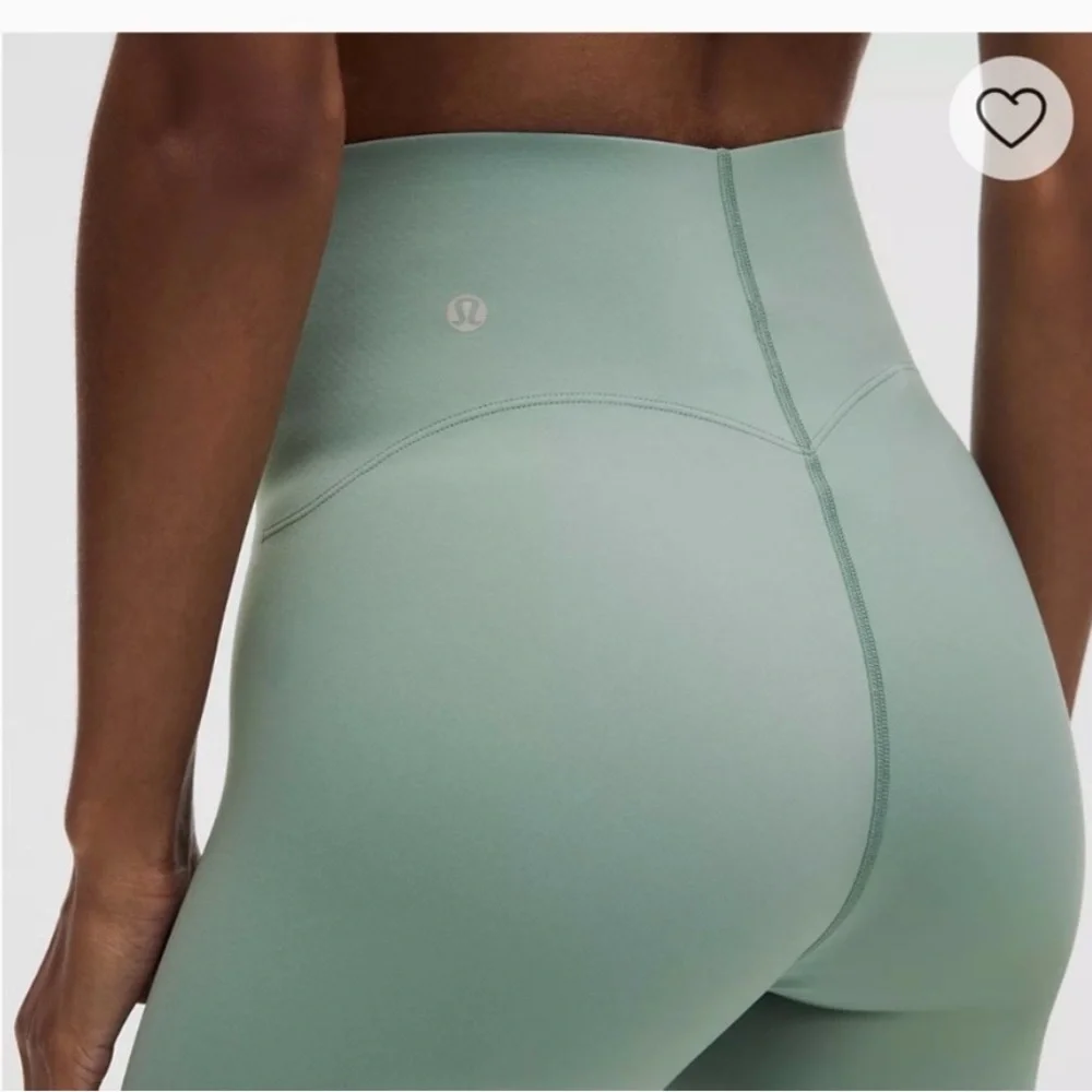 Lululemon Athletica Glow Up Crater Blue High-Waisted Leggings Seamless Fit - Picture 3 of 5